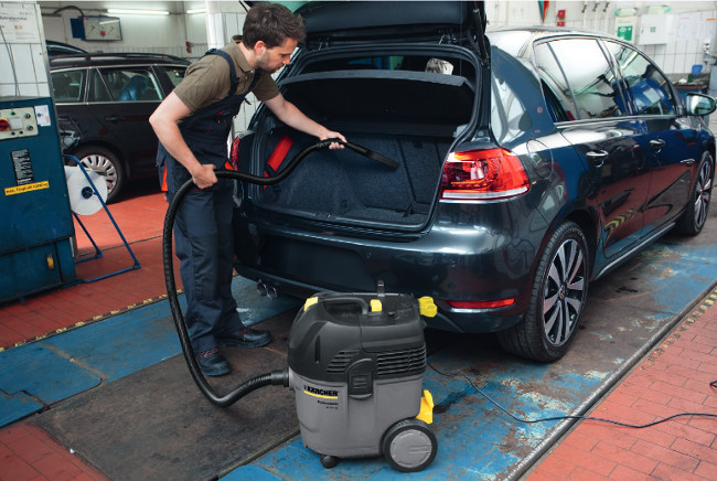 Керхер NT 35/1 Ap – пылесос профессионального уровня для влажной и сухой уборки на автомойках