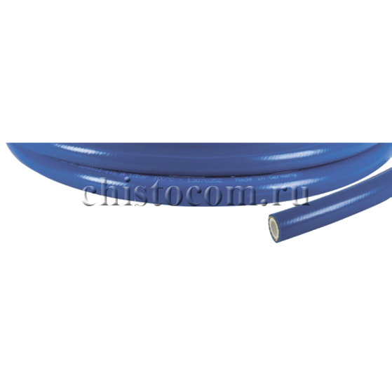 Шланг синий 5-ти слойный PVC, высокопрочный  DN12, 50 бар, 70 гр. с AQUAFOOD